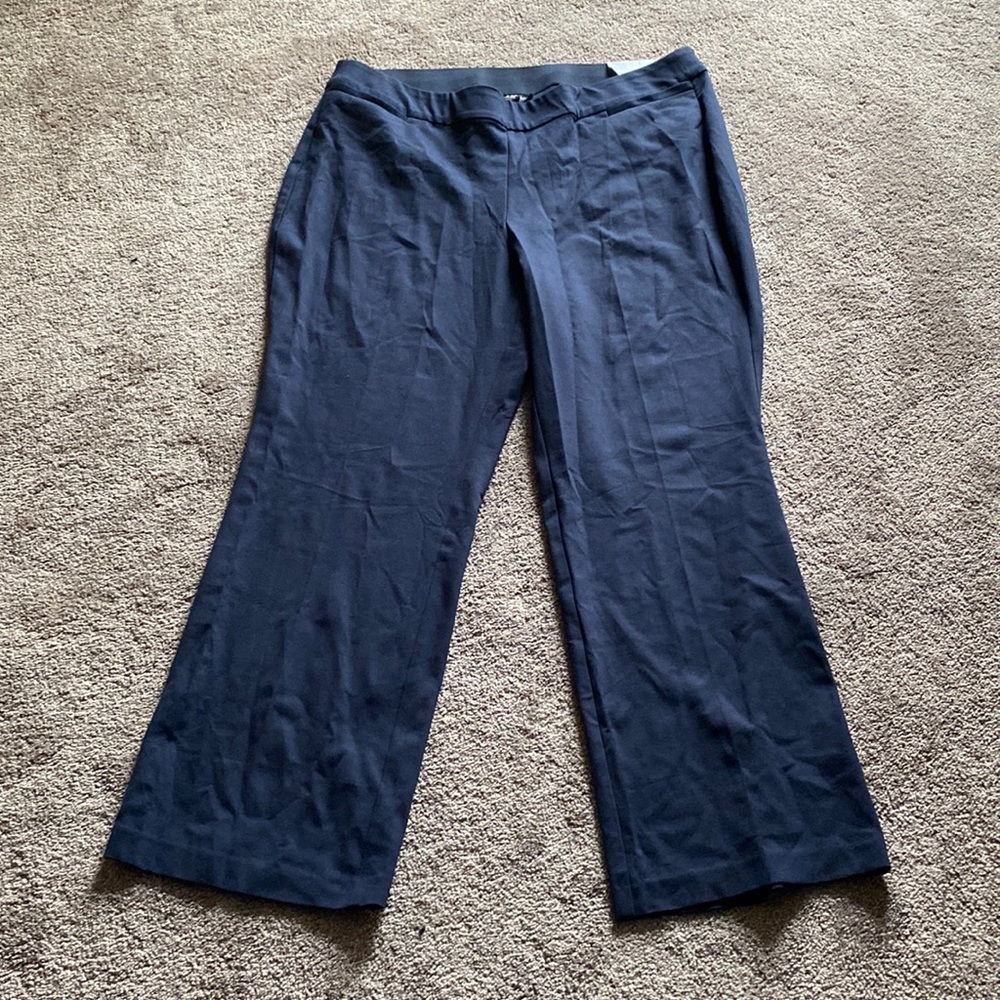 Lane Bryant Navy Classic Straight Leg Dress Pants SIZE 18/20R NWT